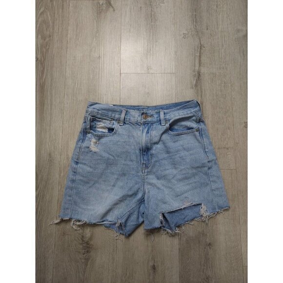 American Eagle Jean Shorts Distressed Lot Blue Denim Size 2 - Picture 2 of 10